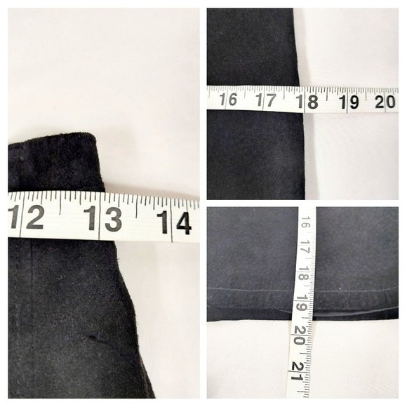 The Limited Black 100% Leather-Suede Skirt - Picture 13 of 14